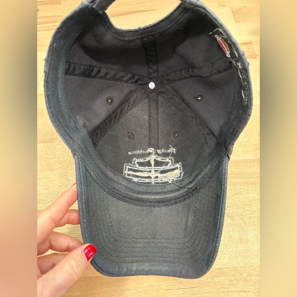 Harley Davidson Women's Black Bedazzled Bar & Shield Ball Hat - Picture 3 of 4